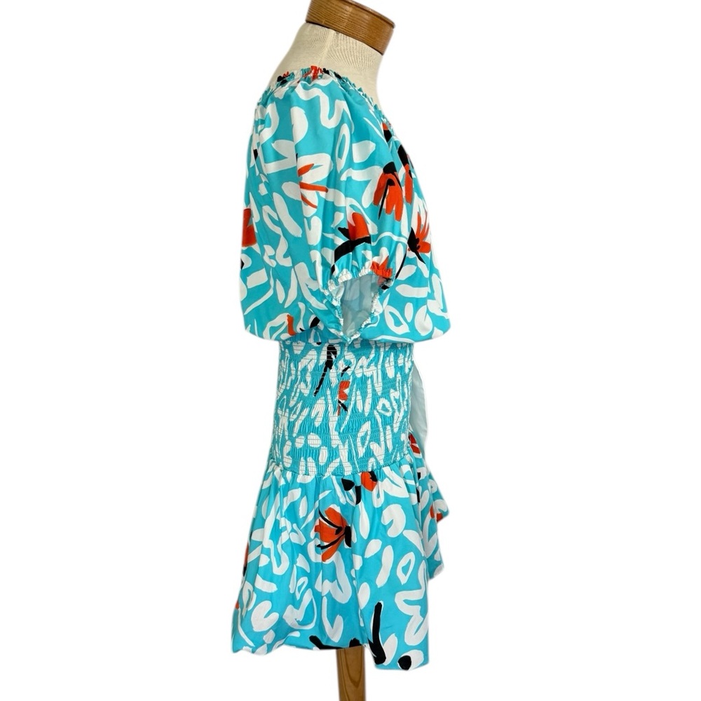 TANYA TAYLOR 6 Gwen Graphic Floral-Print Mini Dress $465 Resortwear Boho Chic - Picture 8 of 12